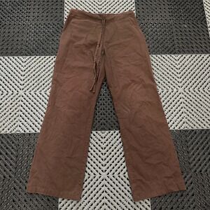 Medgear‎ Pants XS Brown Drawstring Casual Elastic Cuff Womens